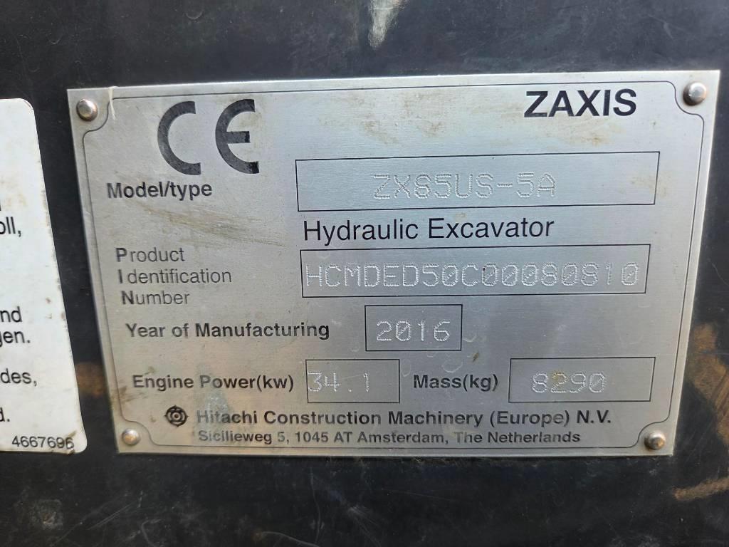 Hitachi ZX 85 US-5 A Midikaivukoneet 7t - 12t