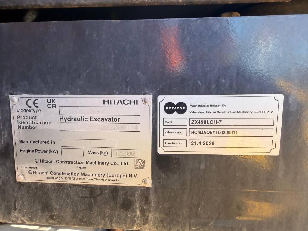 Hitachi ZX 490 LC-7 Telakaivukoneet